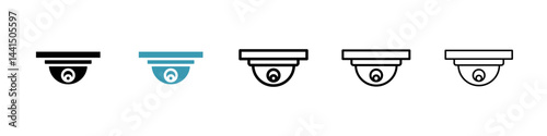 Security cam icon vector simple design