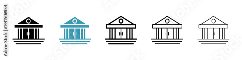 Institute icon vector simple design
