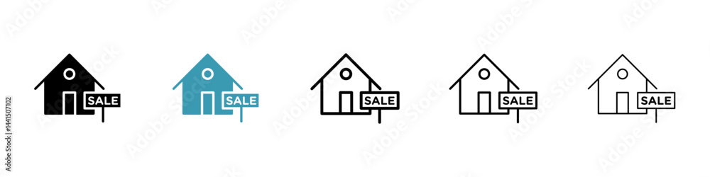 House for sale icon vector simple design House for sale icon vector simple design