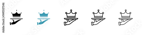 Exclusive service icon vector simple design