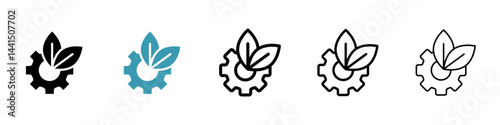 Eco industry icon vector simple design