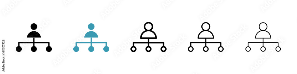 Department head icon vector simple design Department head icon vector simple design