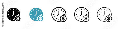 Deposit period icon vector simple design