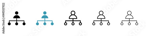 Department head icon vector simple design