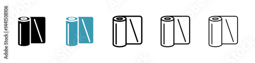 Construction film roll icon vector simple design