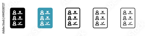 Attend icon vector simple design