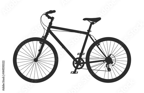 Bicycle silhouette black vector set


