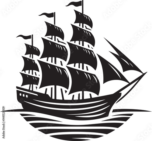 "Classic Ship Silhouette – Nautical Vector for Ocean Designs"

"Vintage Sea Vessel Clipart – Maritime Ship Illustration"

"Sailing Ship Graphic – Marine Transport Silhouette Art"