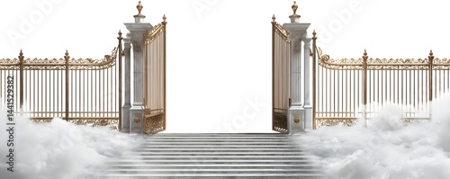 The Pearly Gates isolated on transparent background.