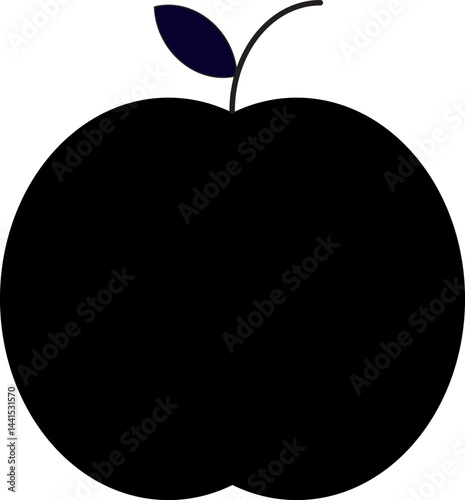 Vector illustration of an apple