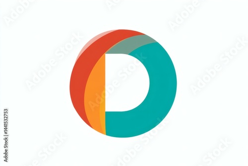 Initial Letter D with Circular Layers Red, Orange, Grey, and Blue on White Free Download Initial Letter D with Circular Layers Red, Orange, Grey, and Blue on White - GFXLoad