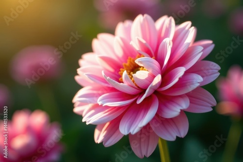 Full bloom pink and white ranunculus, sunlight highlights petals , wedding, ranunculus
