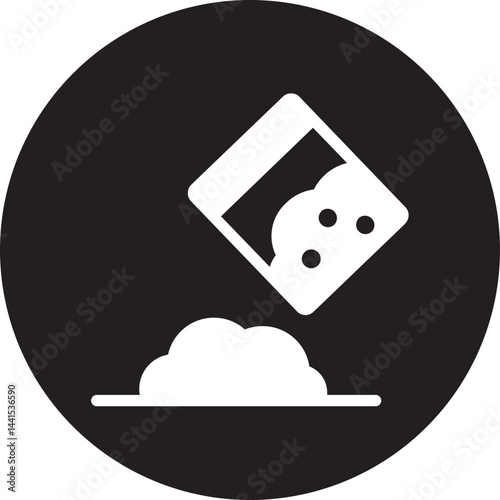cocaine glyph icon