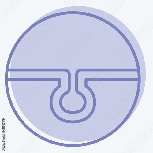 Icon Pore Clearing. related to Cosmetology symbol. two tone style. design editable