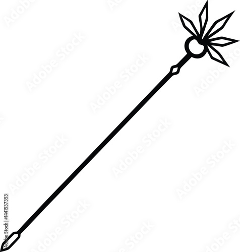 illustration of a magic wand