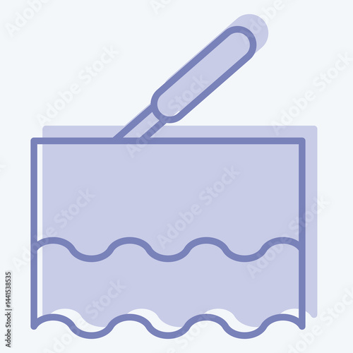 Icon Laser. related to Cosmetology symbol. two tone style. design editable