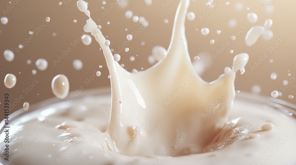 Milk splash in a glass Milk splash in a glass