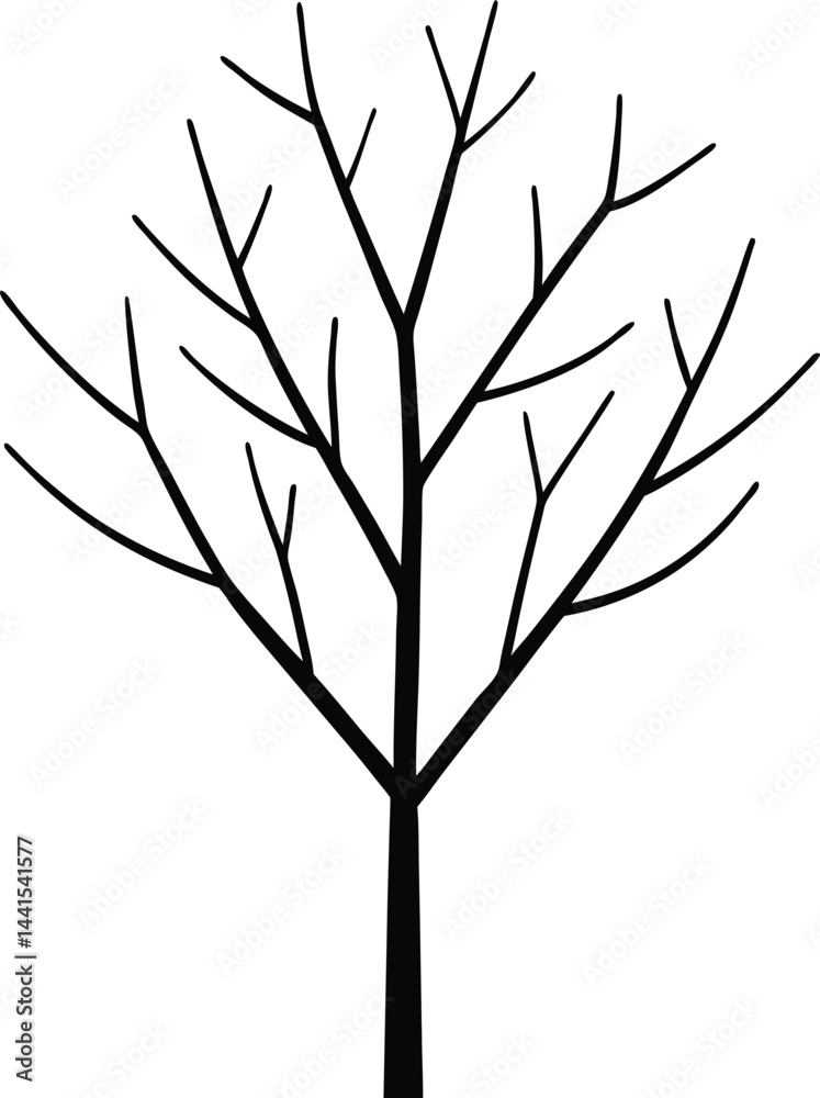 Fototapeta premium tree silhouette vector