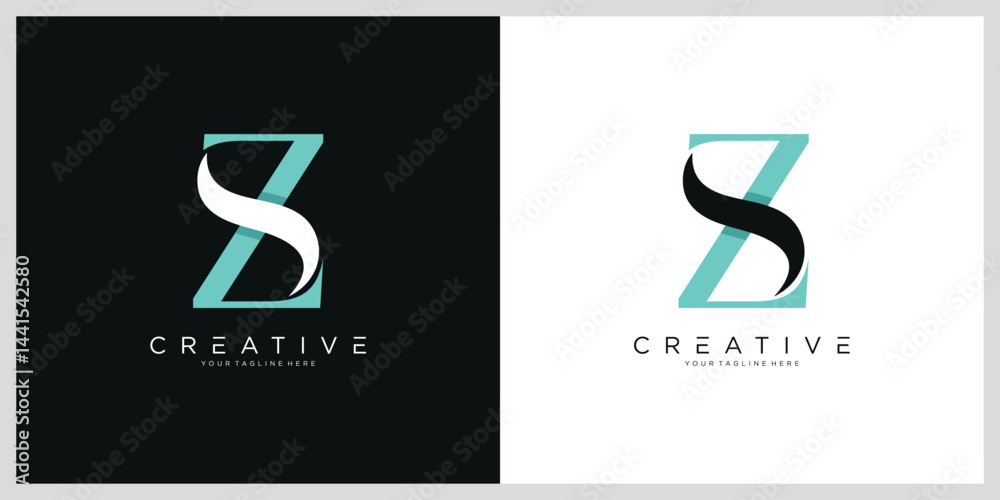 Initial ZS or SZ Logo Design Vector Initial ZS or SZ Logo Design Vector