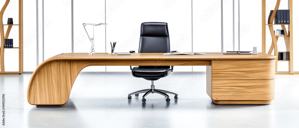 Modern Executive Office Desk and Chair