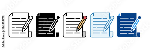 File  Icon Set Multiple Style Collection
