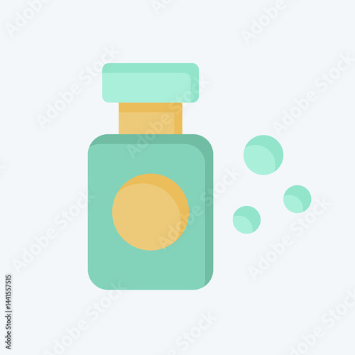 Icon Cosmetic Drug. related to Cosmetology symbol. flat style. design editable