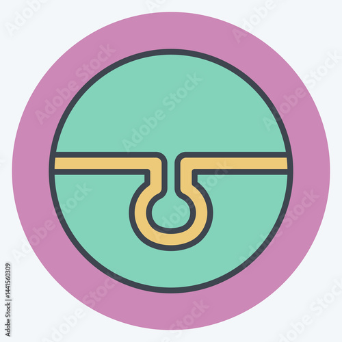 Icon Pore Clearing. related to Cosmetology symbol. color mate style. design editable