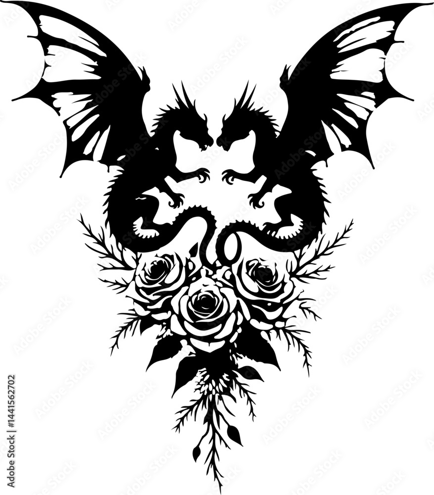 Obraz premium Tribal Tattoo Design Vector Bundle