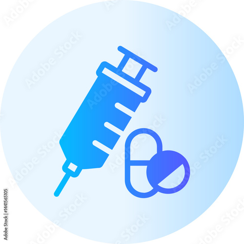 steroids gradient icon