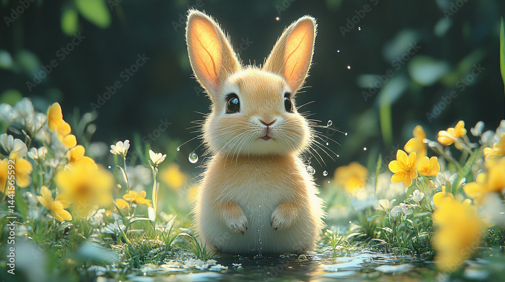 Fototapeta premium Mystic Spring Encounter