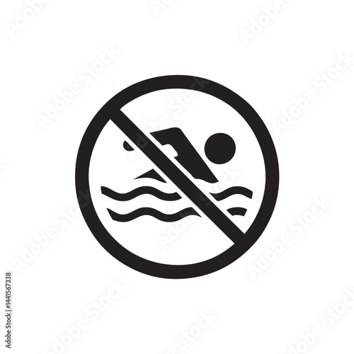 no swimming icon