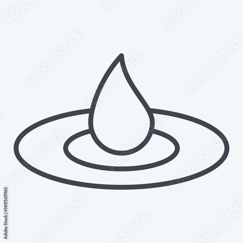 Icon Humidification. related to Cosmetology symbol. line style. design editable