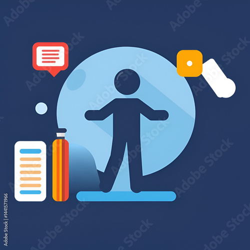 Discipline Flat Multicolor Icon