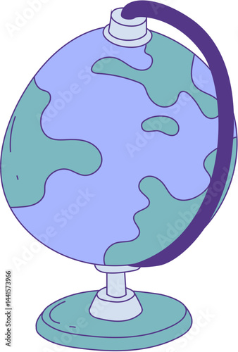 Cartoon Globe Illustration