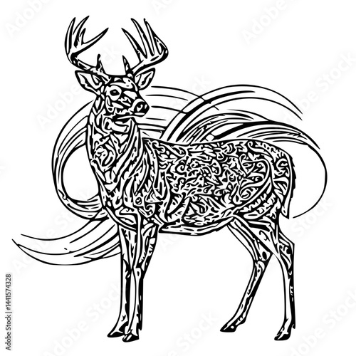 deer vector illustration