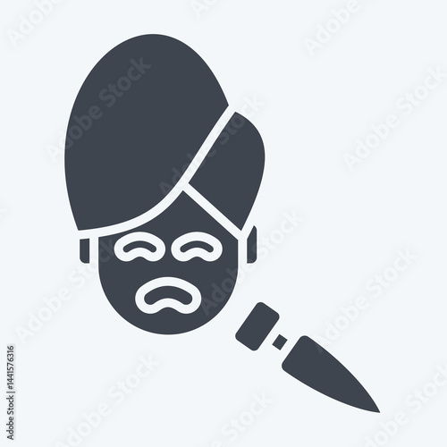 Icon Hardware Cosmeticology. related to Cosmetology symbol. glyph style. design editable