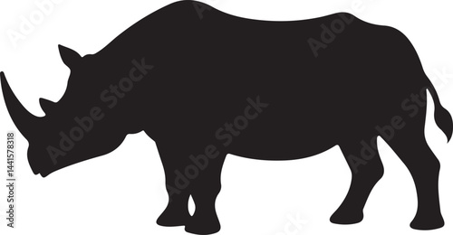 rhino silhouette vector
