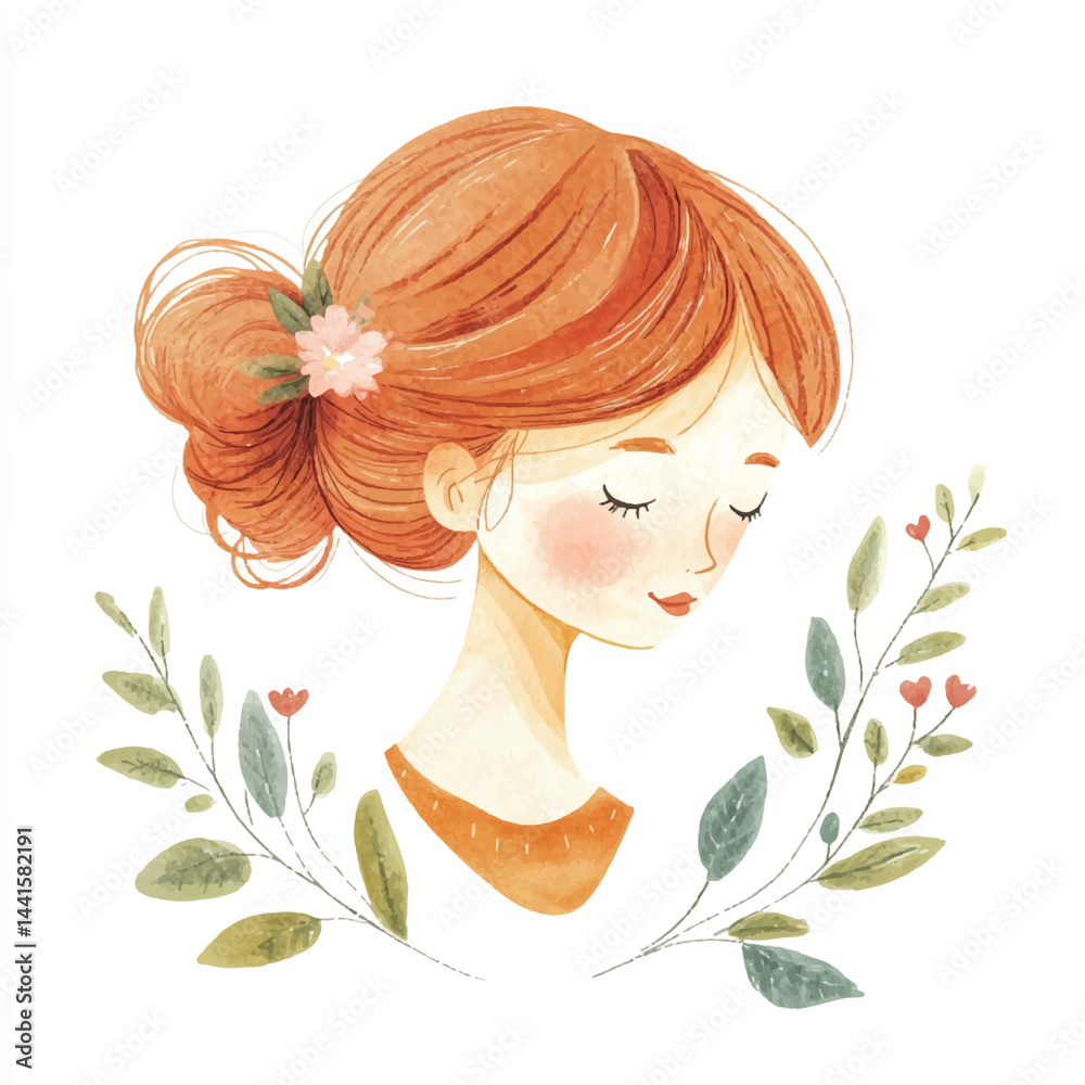Naklejka premium A Daphne simple cartoon drawing