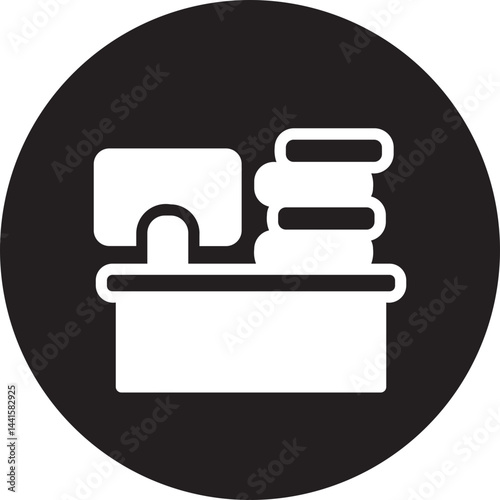 workaholic glyph icon