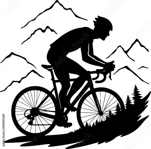 Mountain Bike Adventure Vector