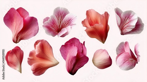 Wallpaper Mural An artistic arrangement of vibrantly colored petals creating a visually stunning composition with delicate details. Torontodigital.ca