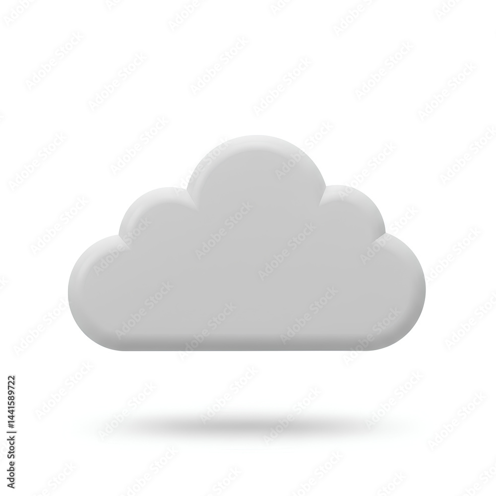 cloud computing 3d icon cloud computing 3d icon
