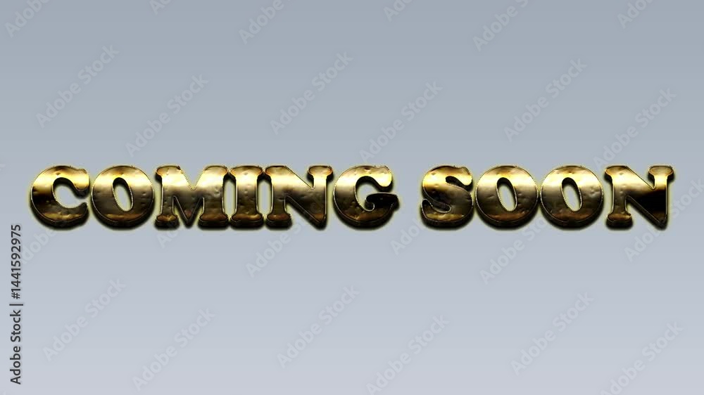 Announcement trailer for a forthcoming event or product with a coming soon message
