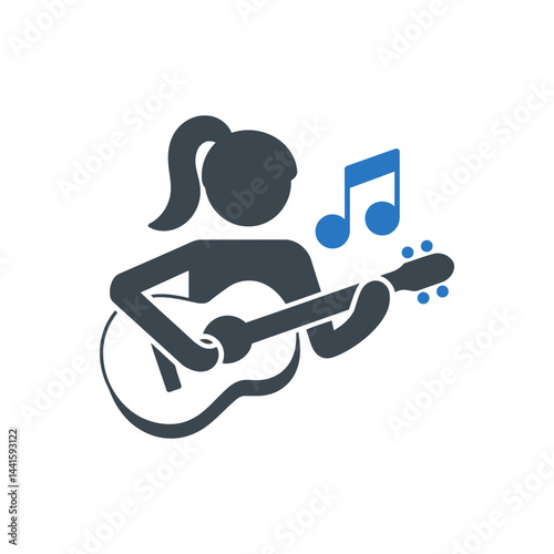 Acoustic Guitar Player Icon