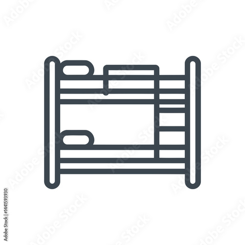 Bunk Bed Accommodation Icon