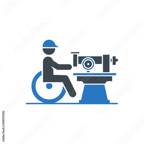 Accessible Manufacturing Work Icon