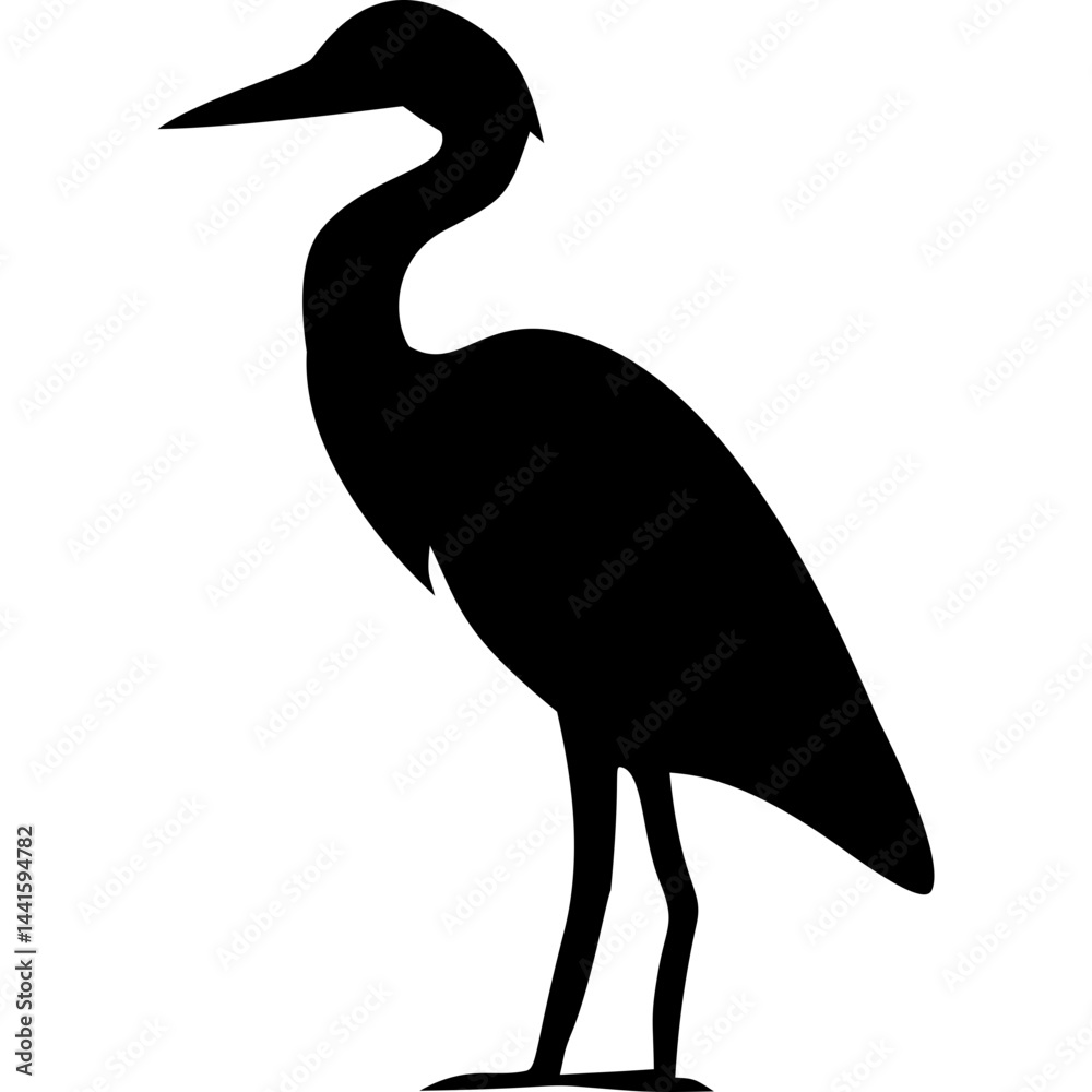 Fototapeta premium Heron Silhouette
