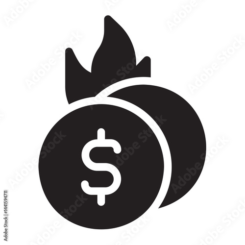 wasteful glyph icon