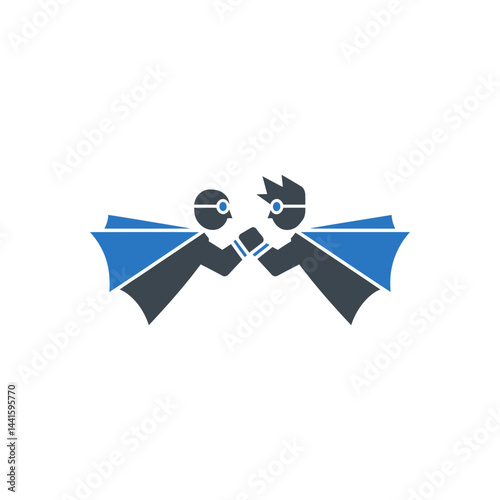 Superhero Confrontation Battle Icon