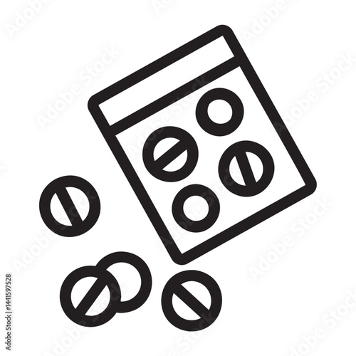 drugs line icon